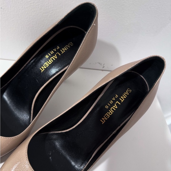 SAINT LAURENT beige heels - Picture 4 of 10